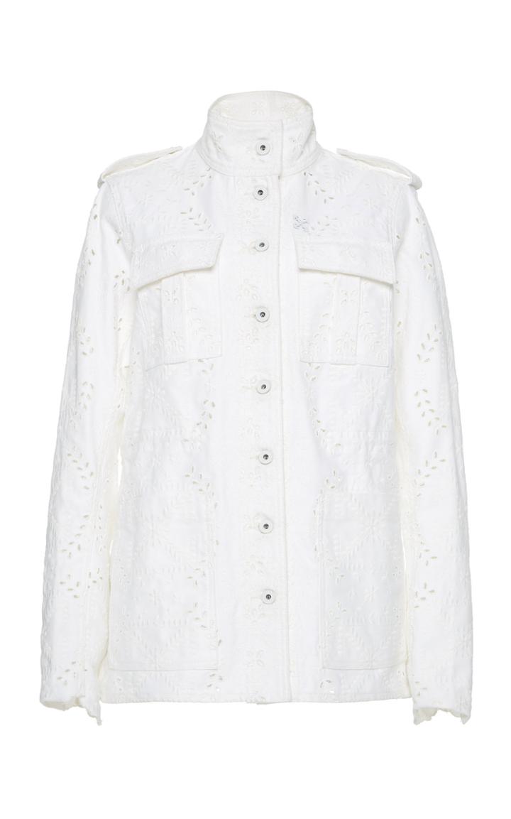 Off-white C/o Virgil Abloh Embroidered Denim Jacket
