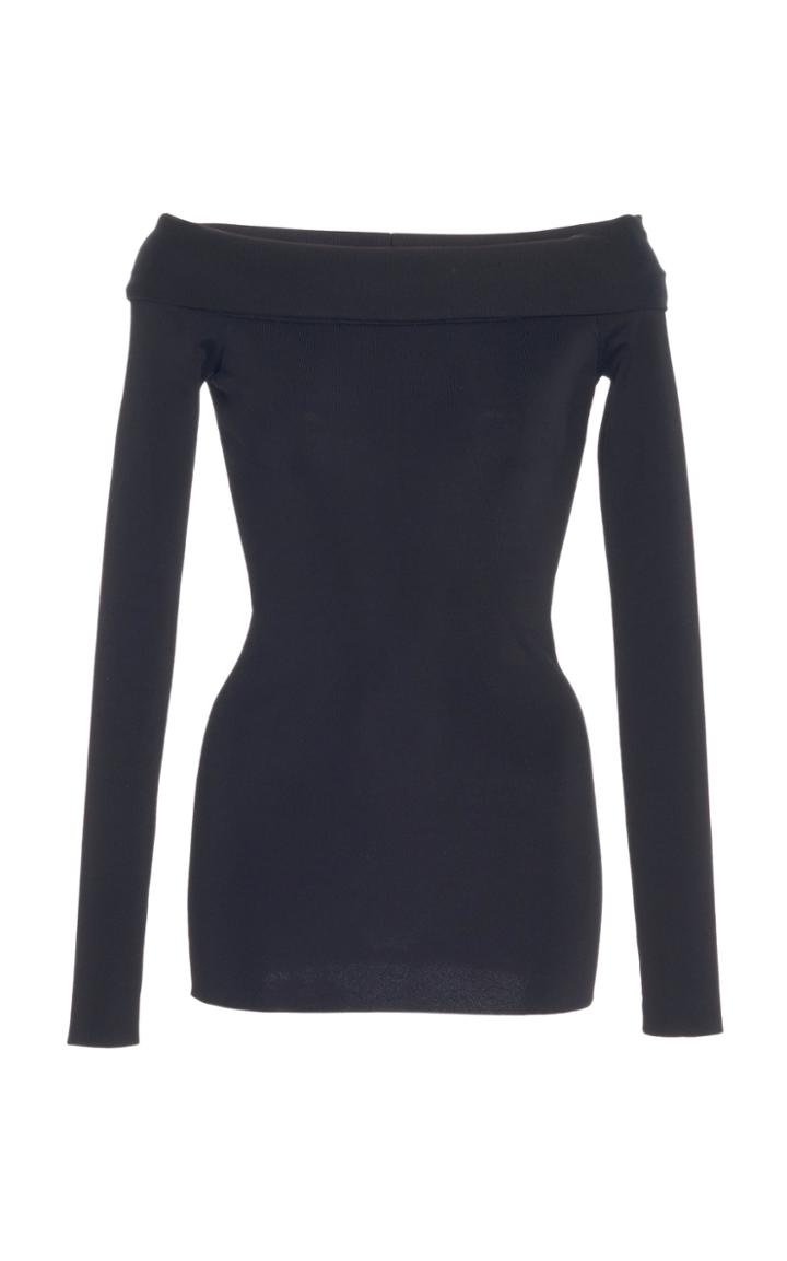 Victoria Beckham Off-the-shoulder Knit Top