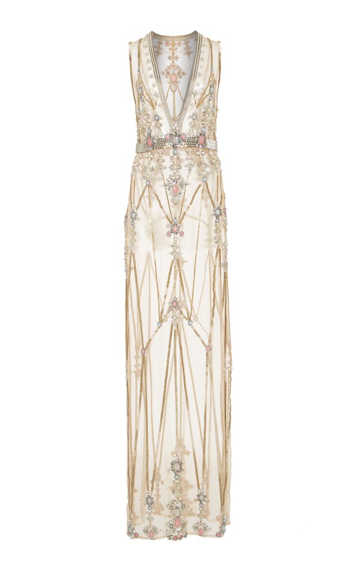Cucculelli Shaheen Bijou V-neck Dress
