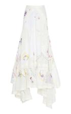 Moda Operandi Tory Burch Handkerchief Embroidered Maxi Skirt Size: 00