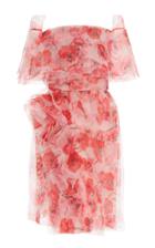Jason Wu Collection Off-the-shoulder Floral-print Organza Dress