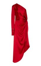 Monse One-shoulder Silk-satin Dress