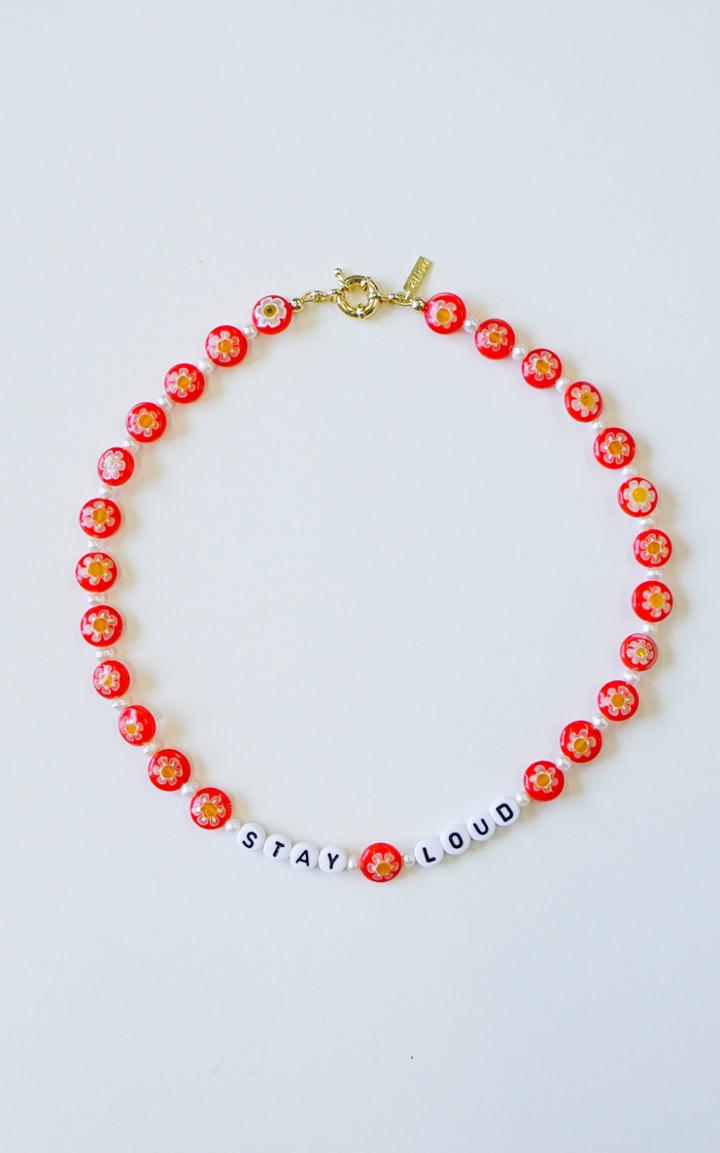 Moda Operandi Liou Stay Loud Glass Beaded Necklace