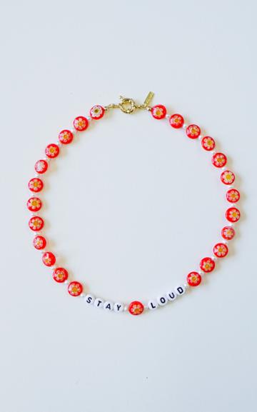 Moda Operandi Liou Stay Loud Glass Beaded Necklace