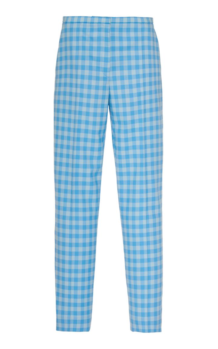 Nina Ricci Check Wool Trousers