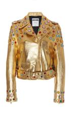 Moschino Jewel-embellished Biker Jacket