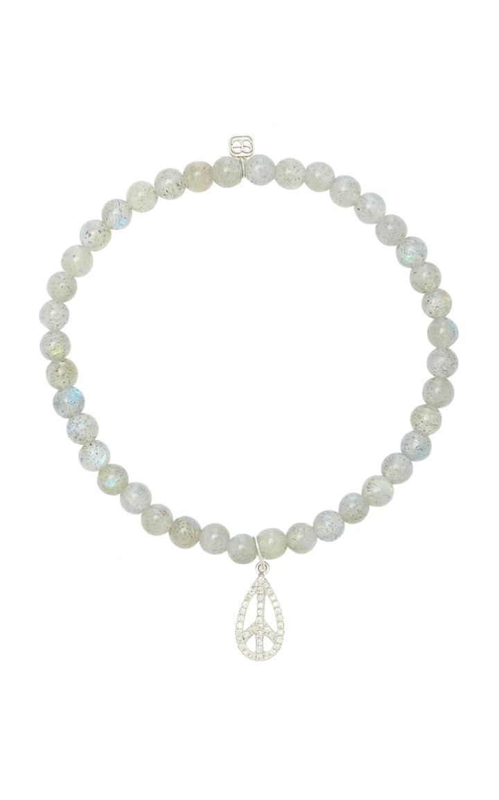 Sydney Evan Peace Sign Charm Bracelet