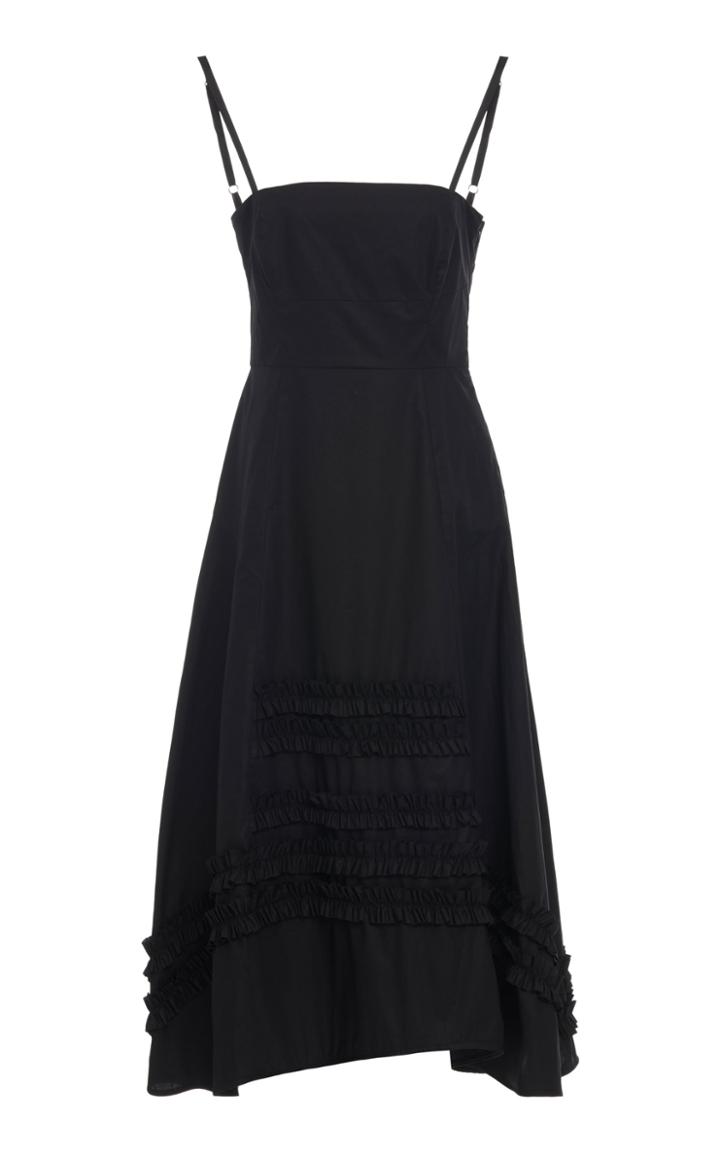 Molly Goddard Flavio Ruffled Cotton Midi Dress