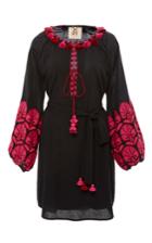 Figue Midnight Coco Embroidered Dress