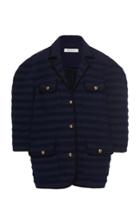 Moda Operandi Philosophy Di Lorenzo Serafini Tonal-striped Boucl Jacket Size: 36