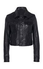 Ami Long-sleeve Leather Jacket