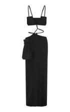 Christopher Esber Tie-detailed Wool-blend Crepe Bandeau Dress
