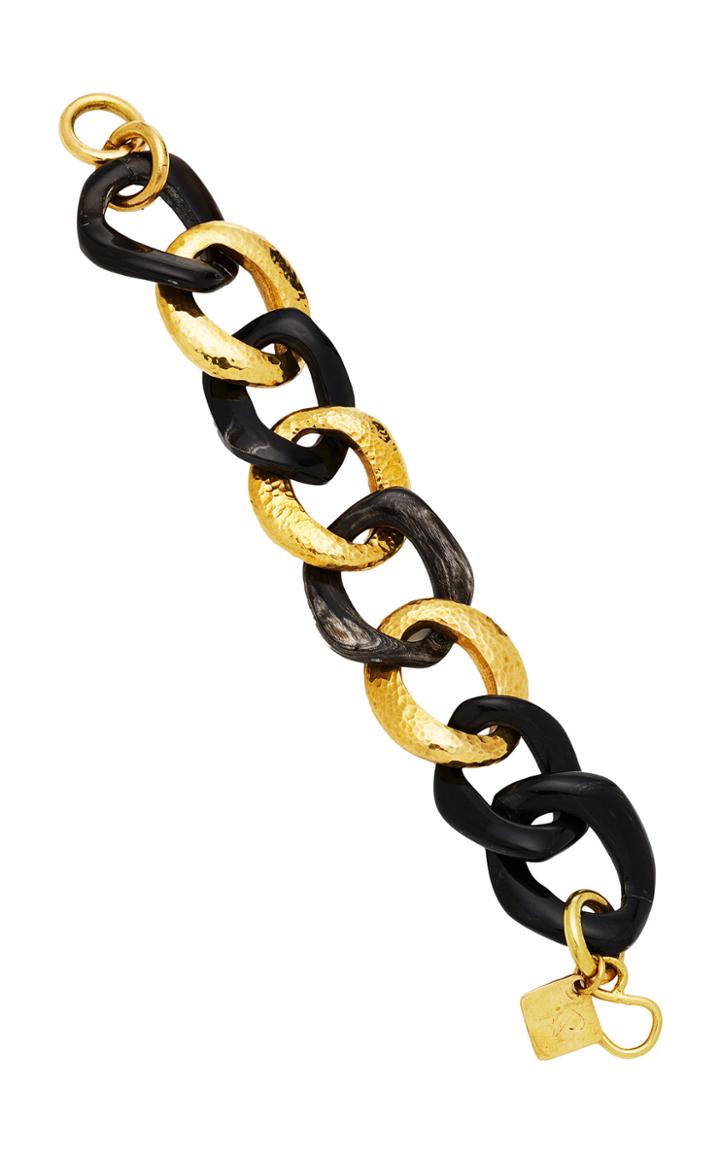 Ashley Pittman Salama Horn And Multi-stone Bracelet