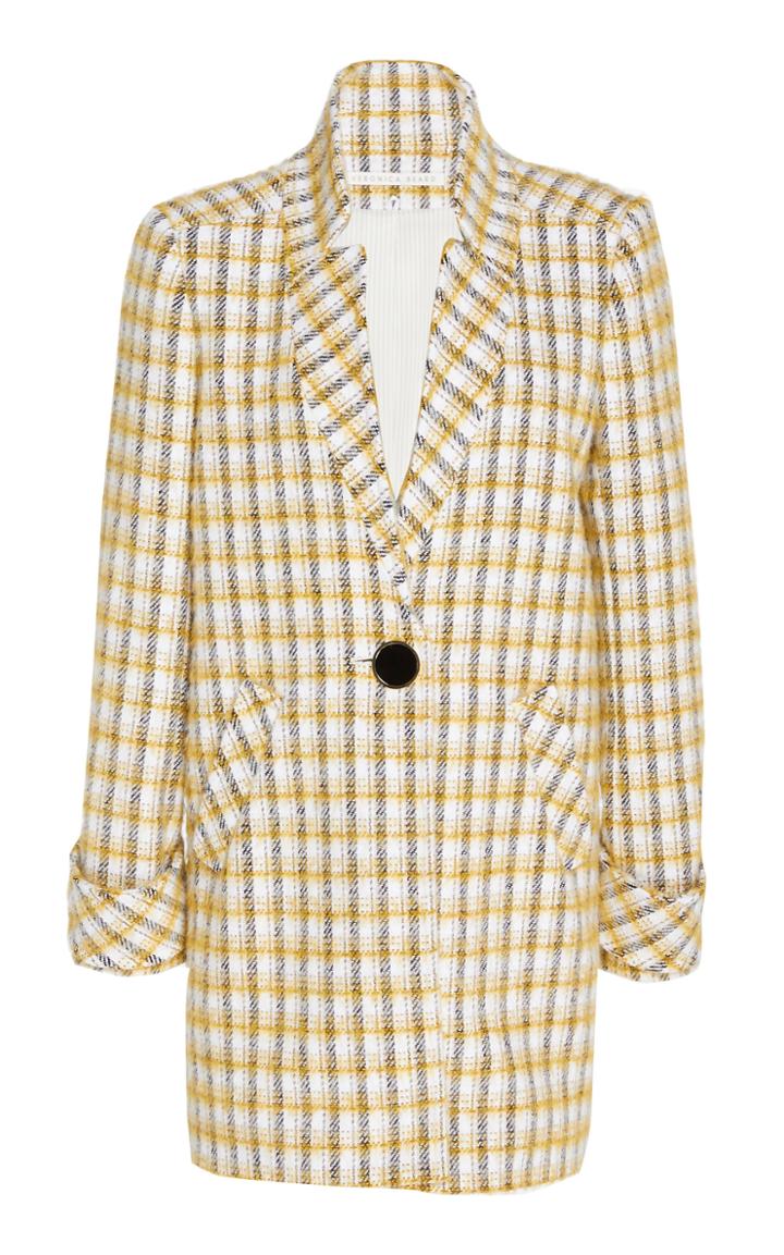 Veronica Beard Jin Dickey Plaid Cotton-blend Coat