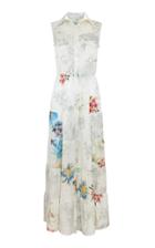 Adriana Iglesias Tucson Floral Silk Satin Dress
