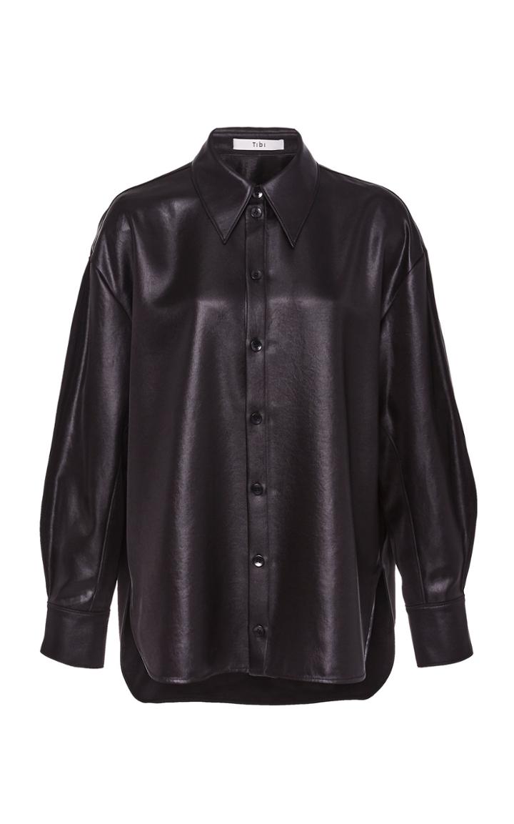 Moda Operandi Tibi Celia Drape Origami Sleeve Shirt Size: Xxs