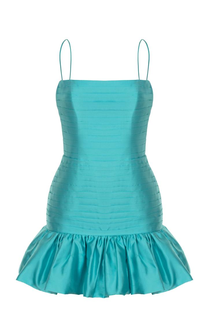 Rasario Low-back Silk Mini Dress