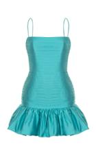Rasario Low-back Silk Mini Dress
