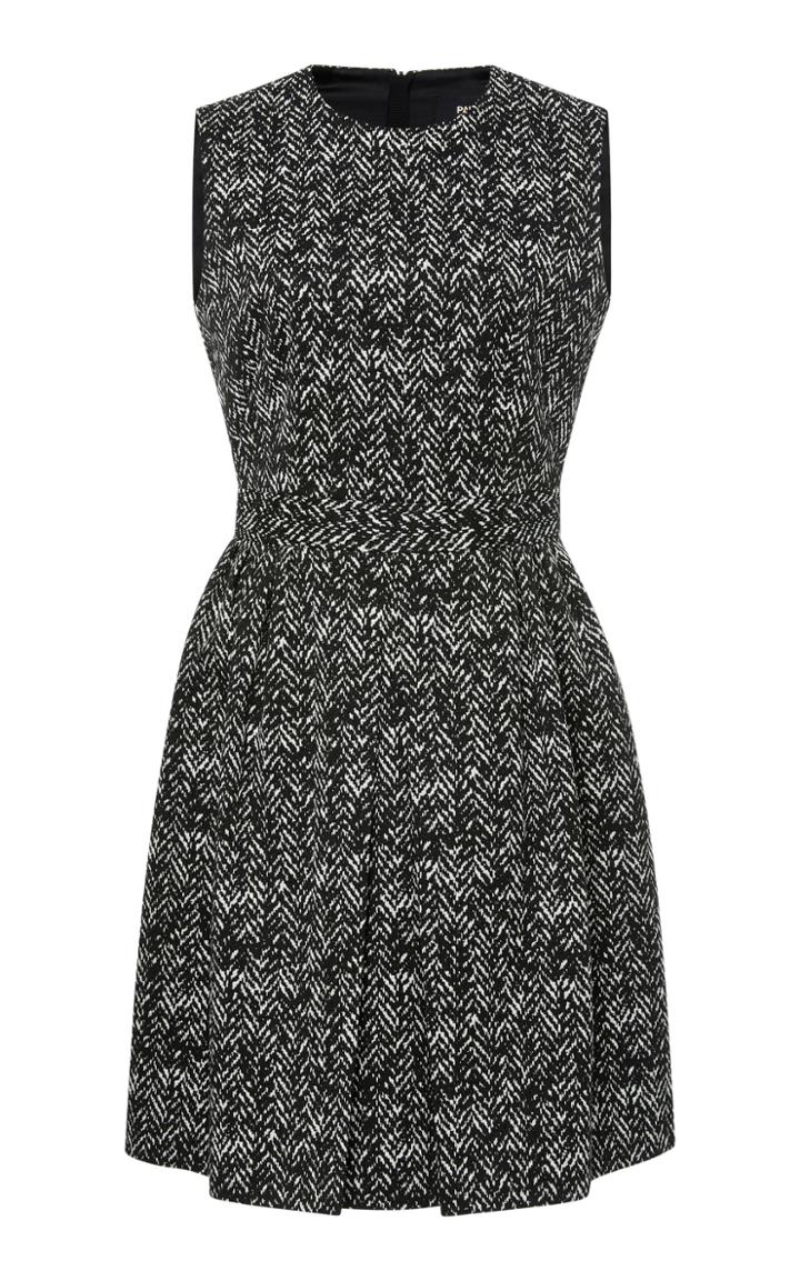 Paule Ka Chevron Jacquard Sheath Dress