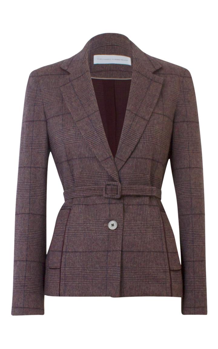 Alejandra Alonso Rojas Plaid Jacket