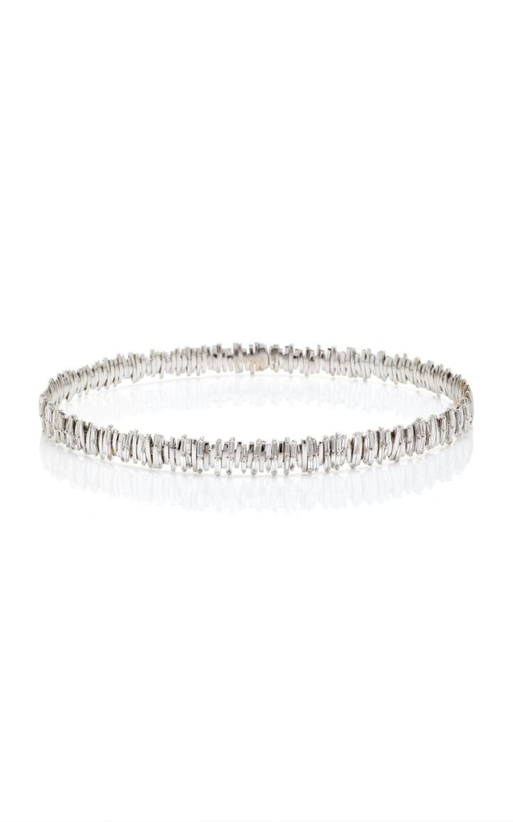 Suzanne Kalan White Diamond Baguette Choker