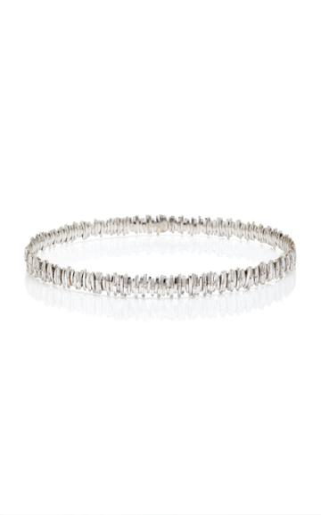 Suzanne Kalan White Diamond Baguette Choker
