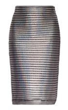 Balmain Textured Holographic Skirt