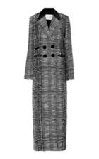 Bouguessa Double Breasted Tweed Coat