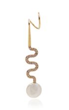 Maria Black Miraggio Crystal-embellished Gold-plated Earring