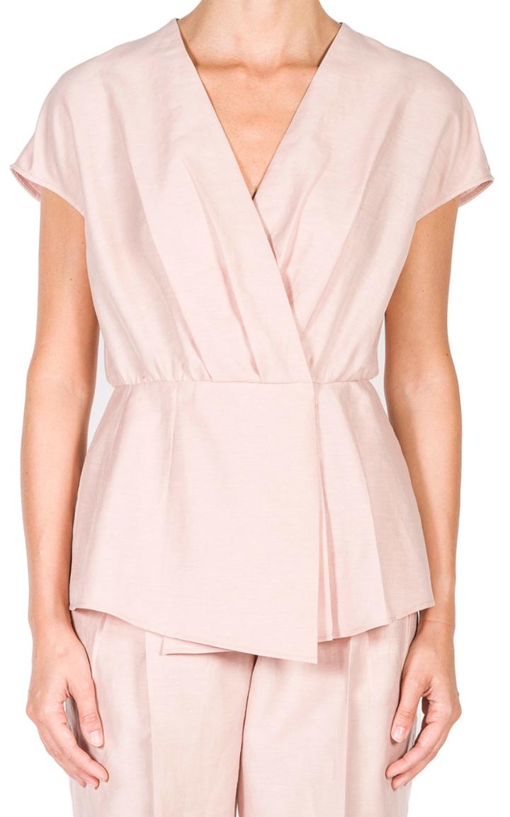 Moda Operandi Agnona Linen-blend Peplum Top