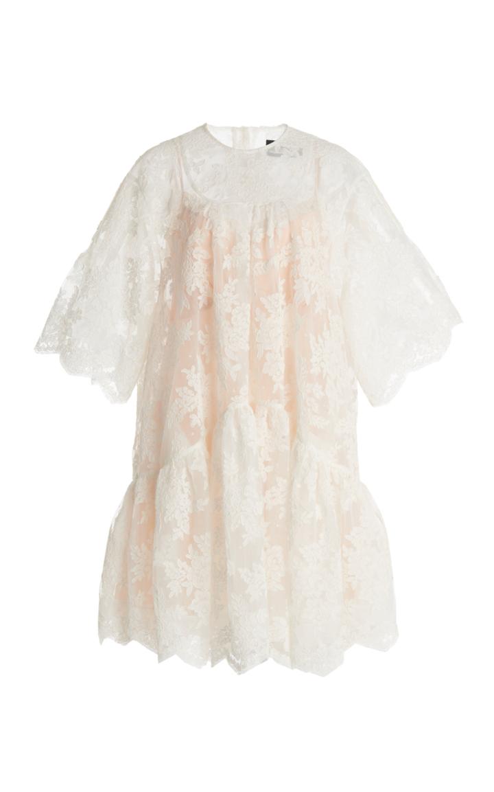 Moda Operandi Simone Rocha Lace Detailed Tiered Dress