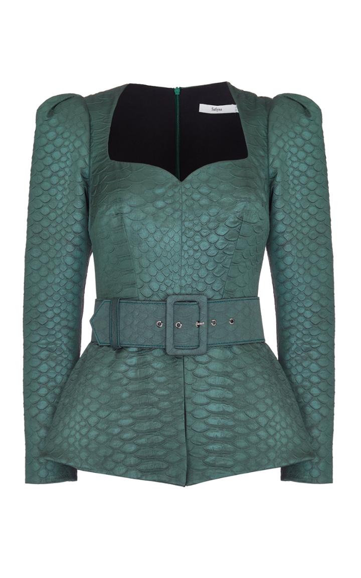 Moda Operandi Safiyaa Tiyanna Animal-effect Jacquard Top
