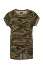 Nili Lotan Camouflage Cotton-jersey T-shirt