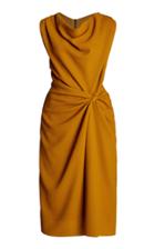 Narciso Rodriguez Wool Crepe Knot Dress