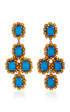 Erickson Beamon Funhouse 24k Gold-plated Crystal Earrings