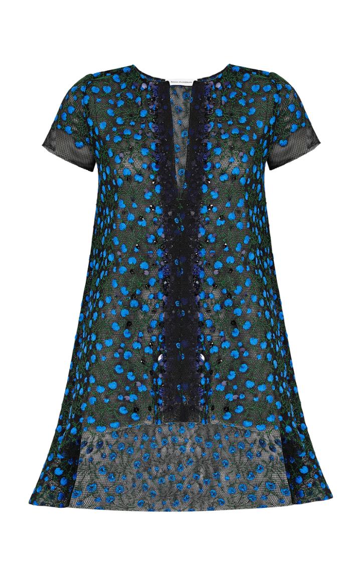 Razan Alazzouni Embroidered Tulle Top