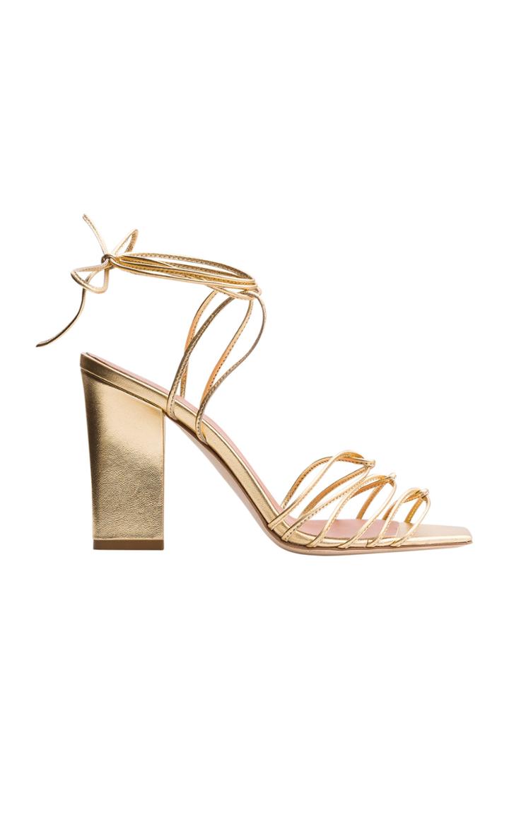 Aeyde Daisy Metallic Sandals
