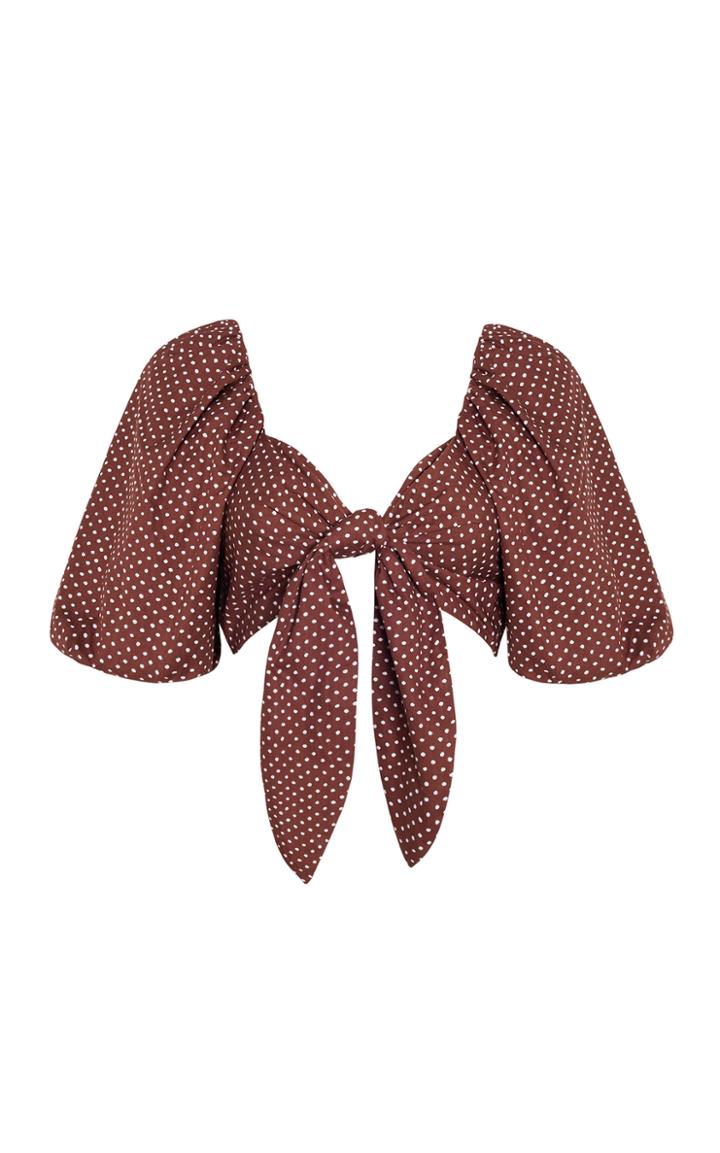 Moda Operandi Faithfull The Brand Raylee Polka-dot Cotton Poplin Crop Top