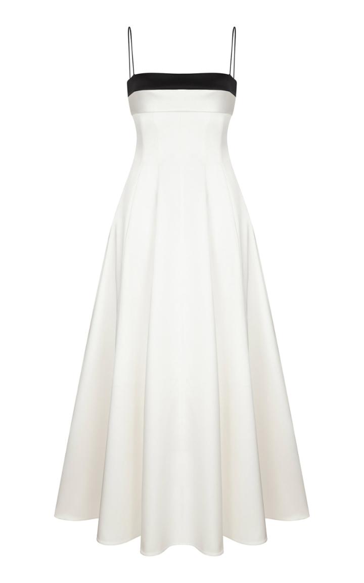 Moda Operandi Rasario Two-tone Satin A-line Gown
