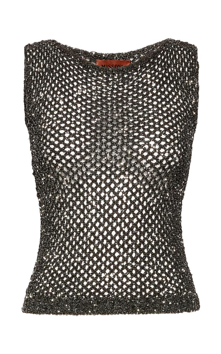 Moda Operandi Missoni Lurex Knit Sleeveless Top