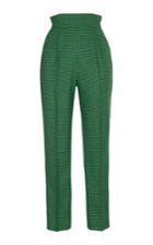 Rasario High Waisted Checkered Trousers