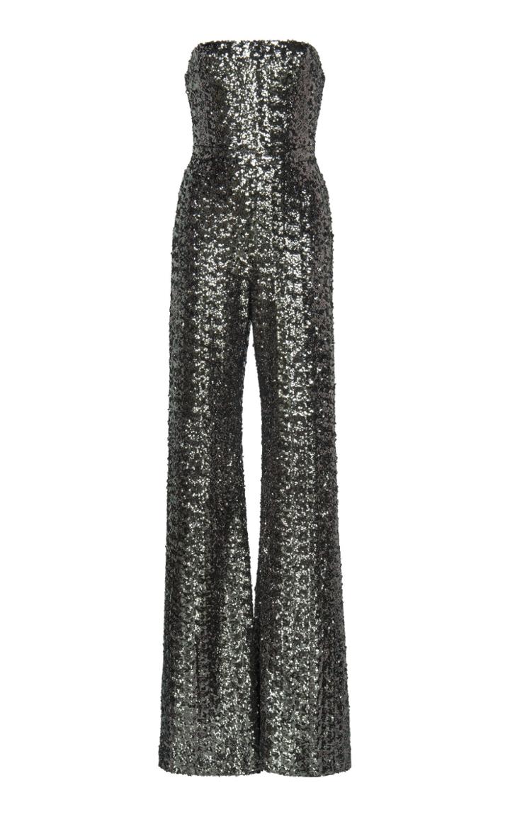Alexis Carleen Sequined Strapless Jumpsuit