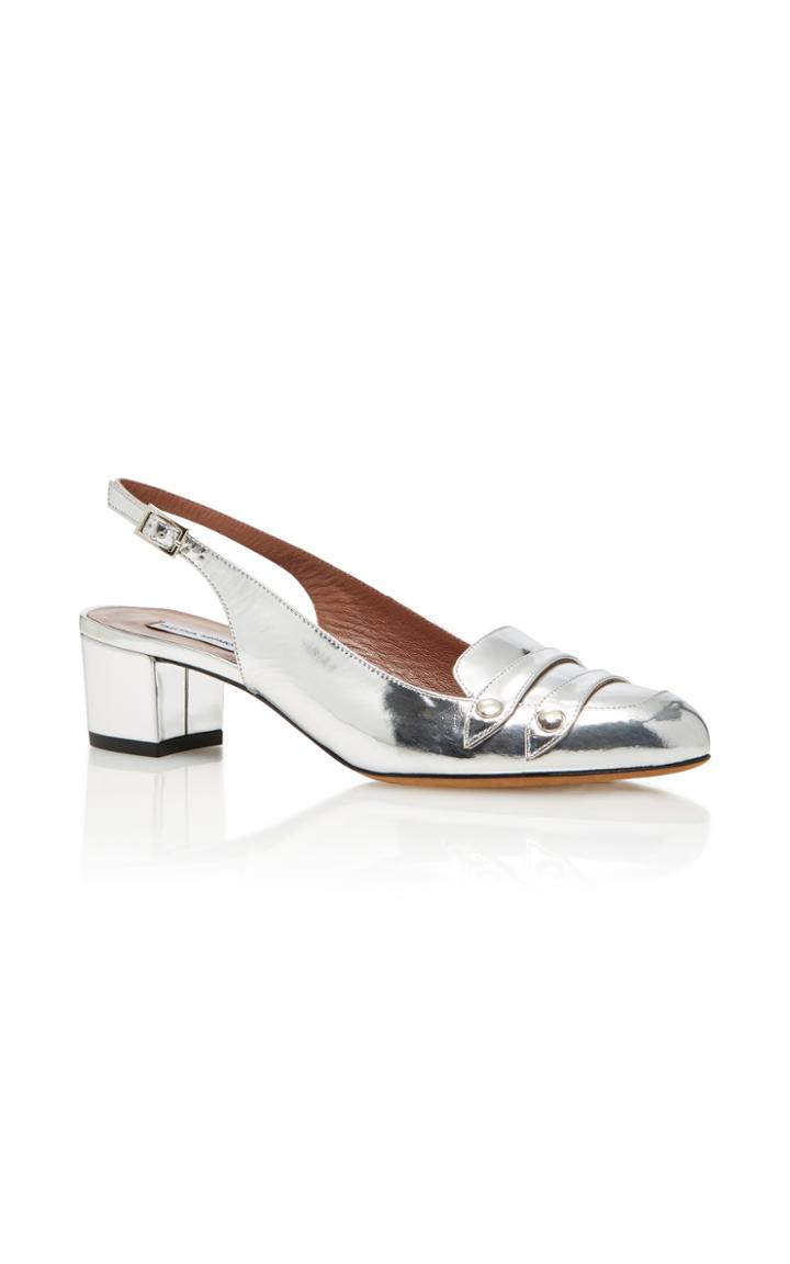 Tabitha Simmons Ines Mirrored Leather Loafers