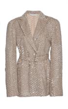 Jonathan Simkhai Dimensional Sequin Tailored Jacket