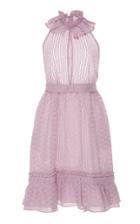Luisa Beccaria Textured Mini Ruffle Dress