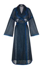 Rasario Notch Lapel Lurex Oversized Coat Dress