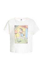 Re/done Kick Ass Cotton Cropped T-shirt