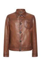Prada Appliqud Leather Jacket