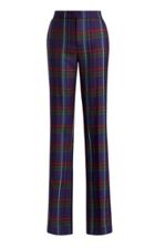 Moda Operandi Ralph Lauren Seth Plaid Wool Straight-leg Pants Size: 6