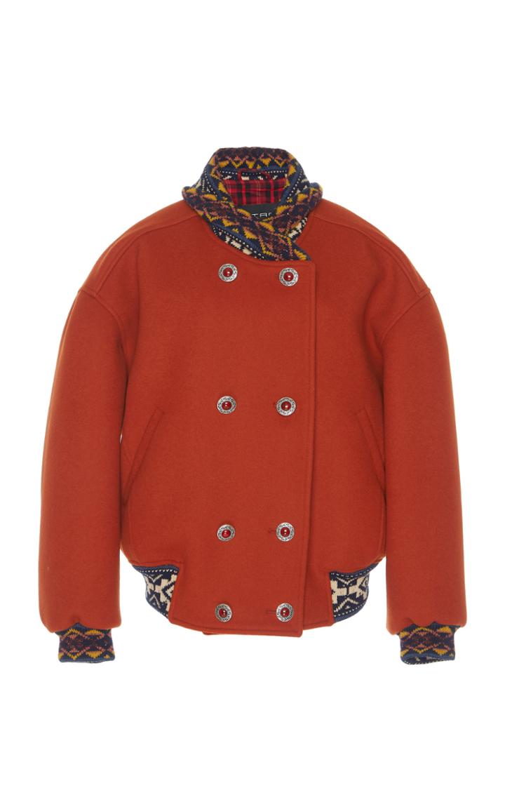 Etro Printed Lapel Bomber Jacket